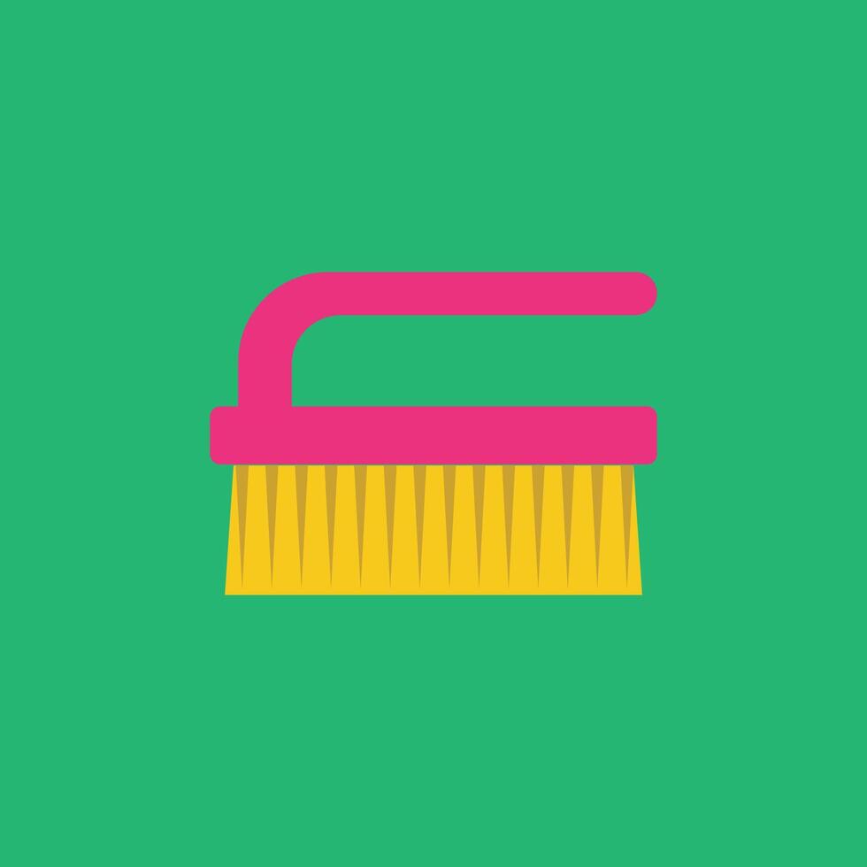 vector washing brush design, flat design isolated background. cleaning equipment design