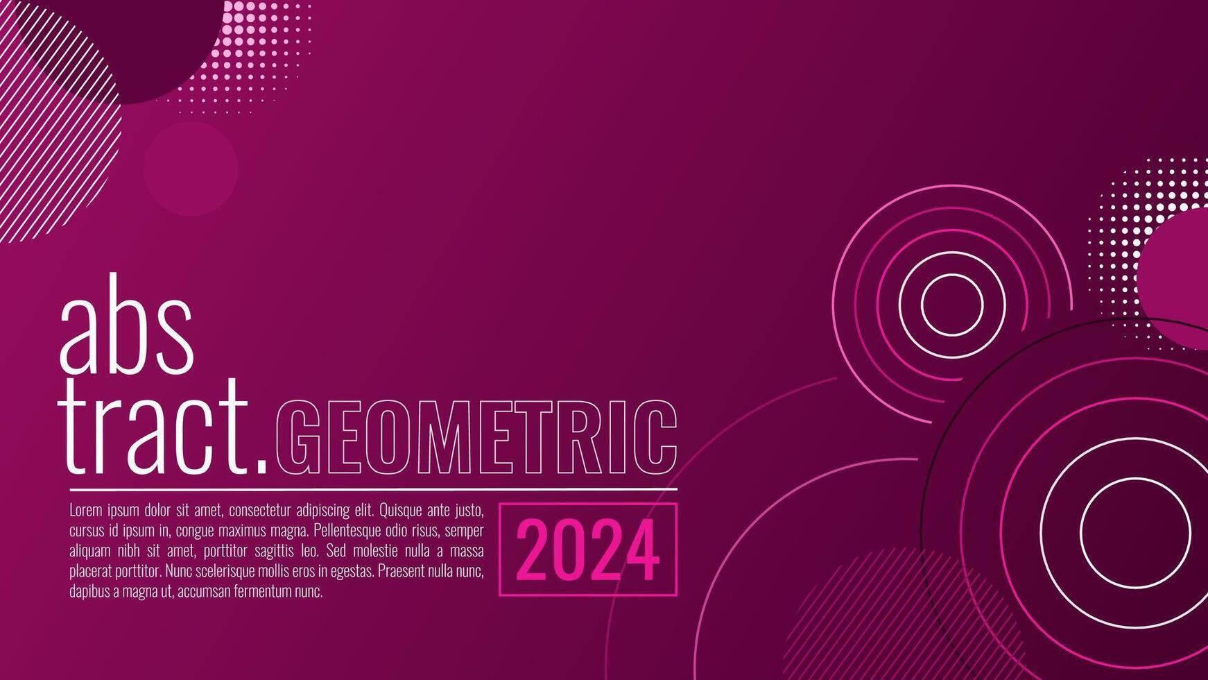 Elegant abstract geometric with gradient background. Geometric design background. Pink purple gradient background vector