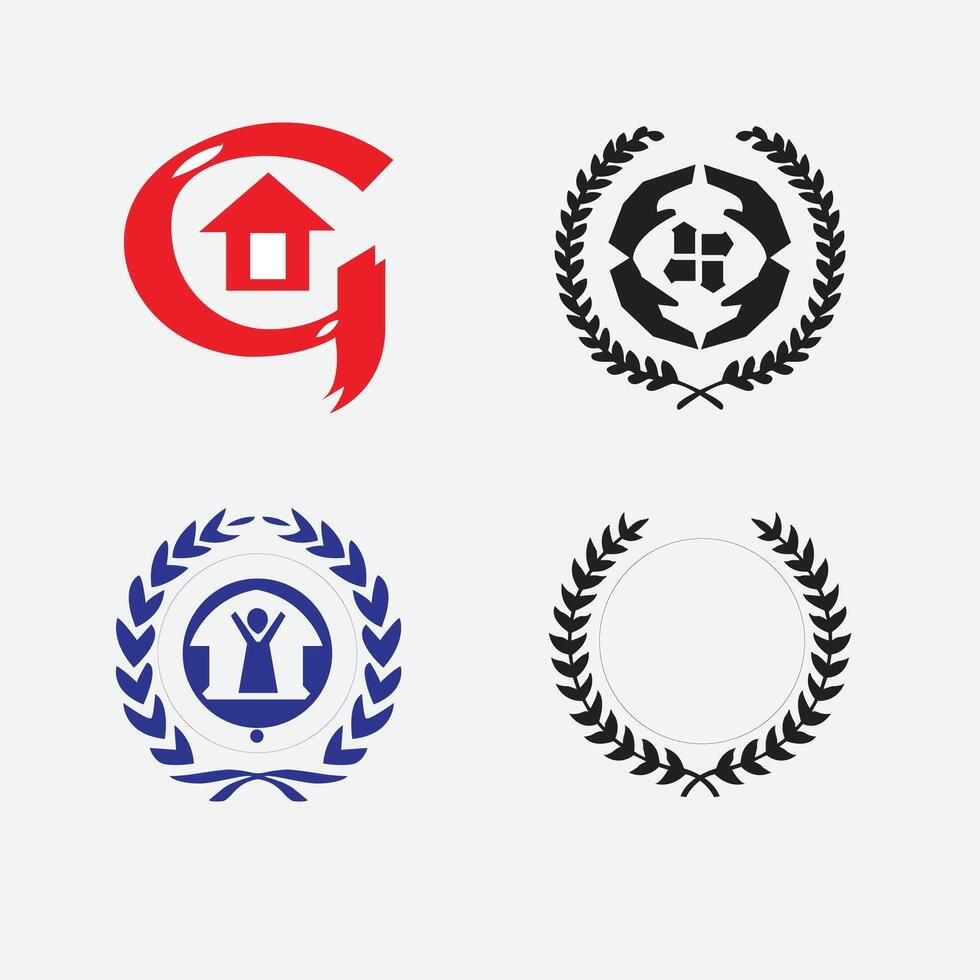 set of labels with arrows vector
