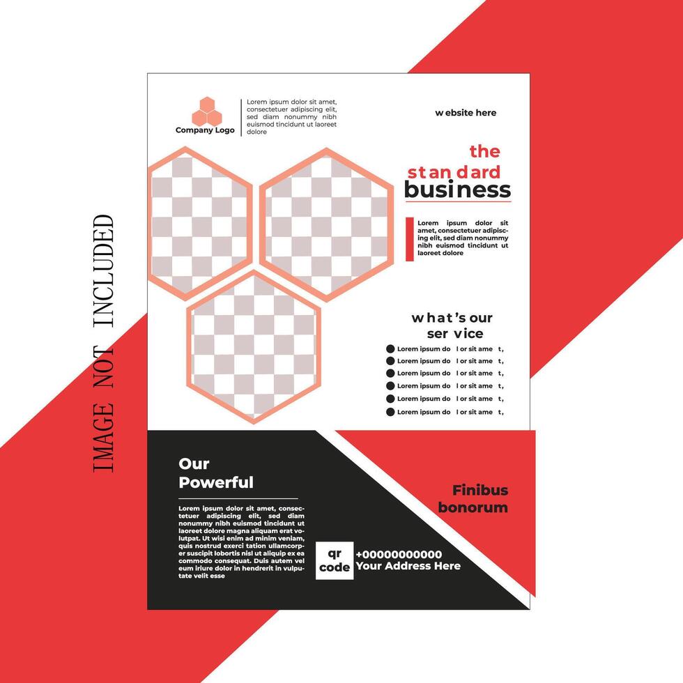 food flyer design template vector