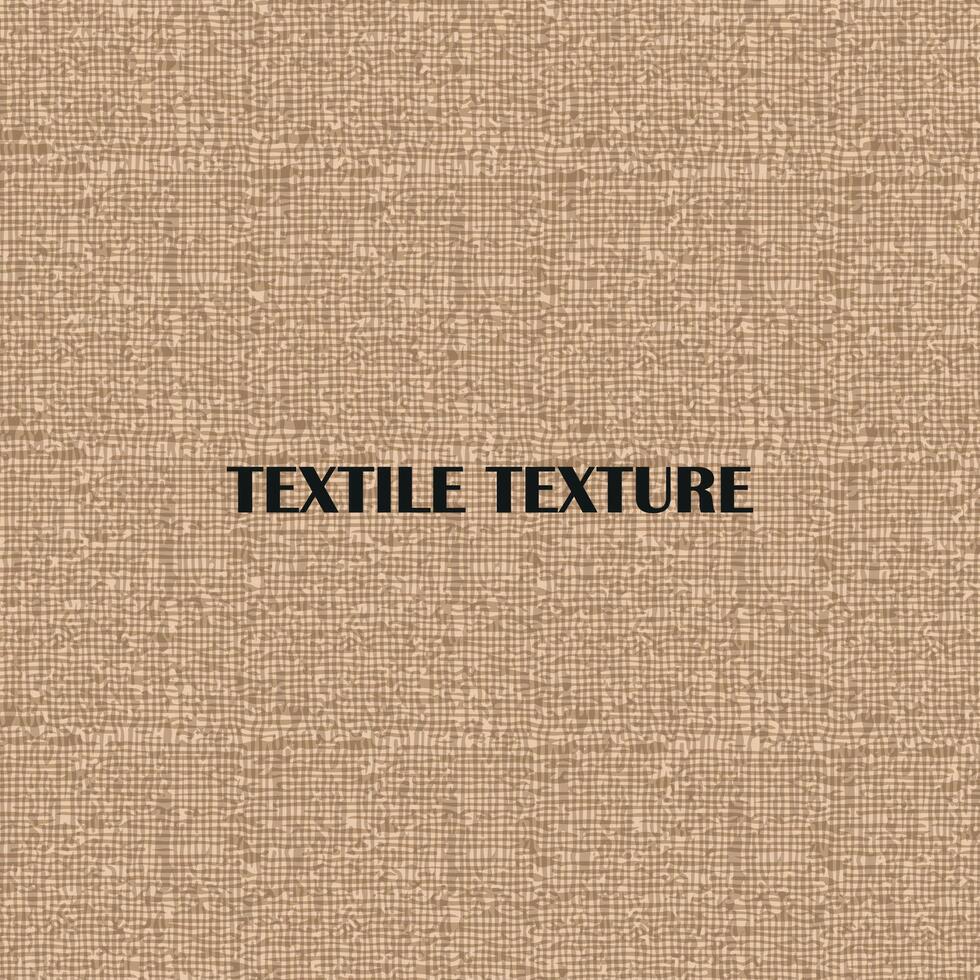 Jute Textile texture. Seamless background. Vector illustration.