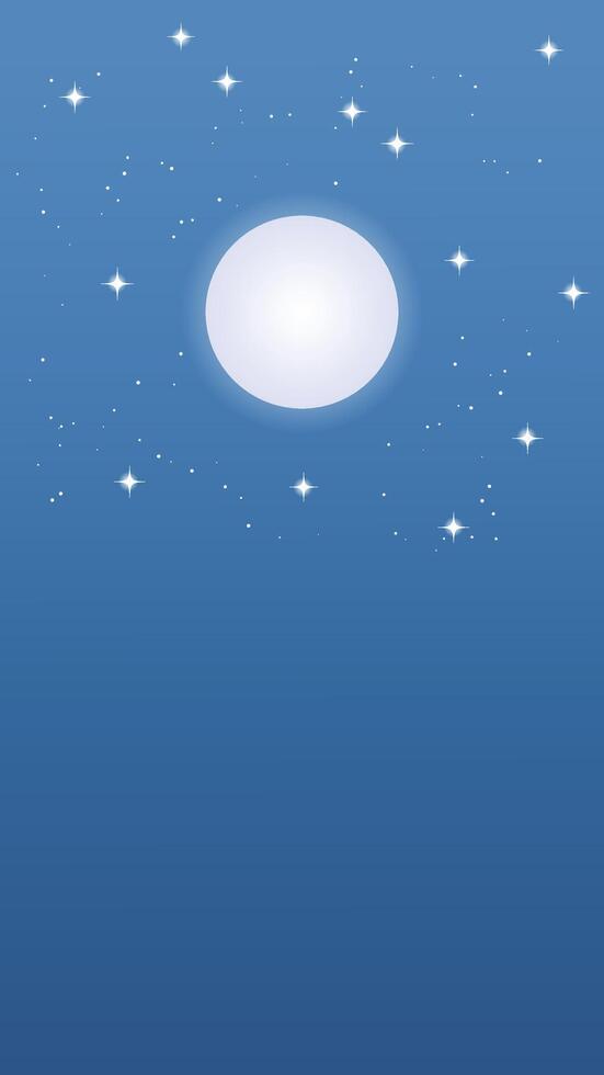 Background for social media. Starry night. vector