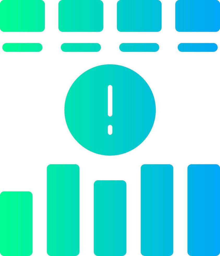 Risk Solid Multi Gradient Icon vector