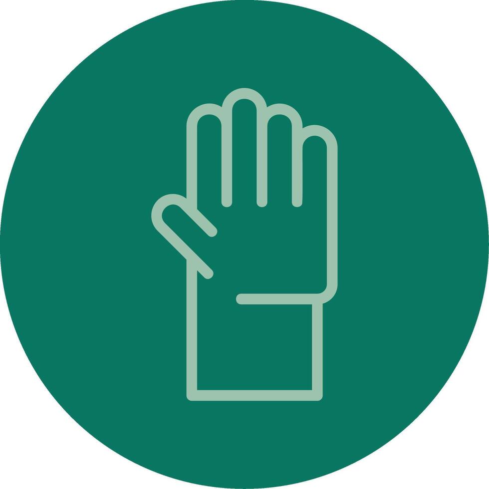 Hand Raise Line Multi color Icon vector