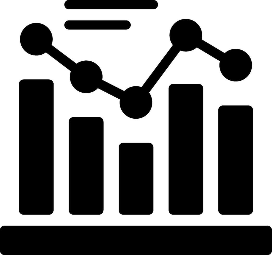 Graph Glyph Icon vector