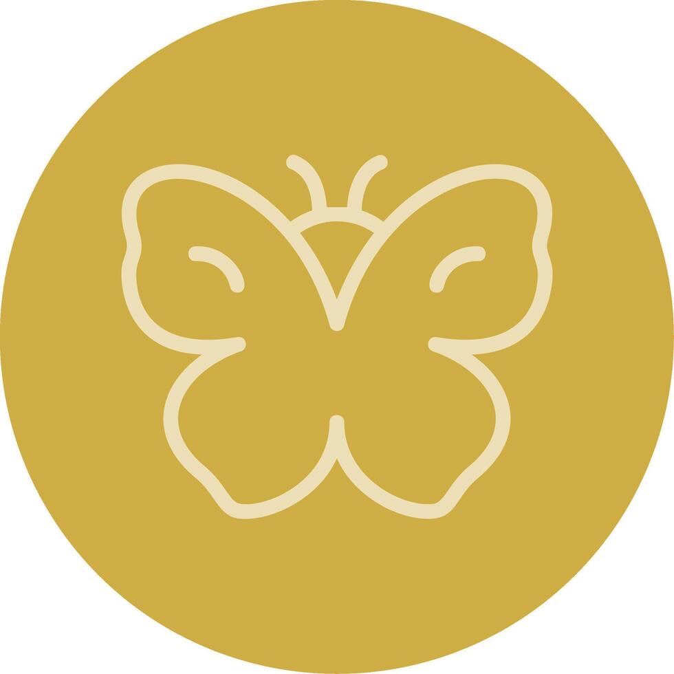 Butterfly Line Multi color Icon vector