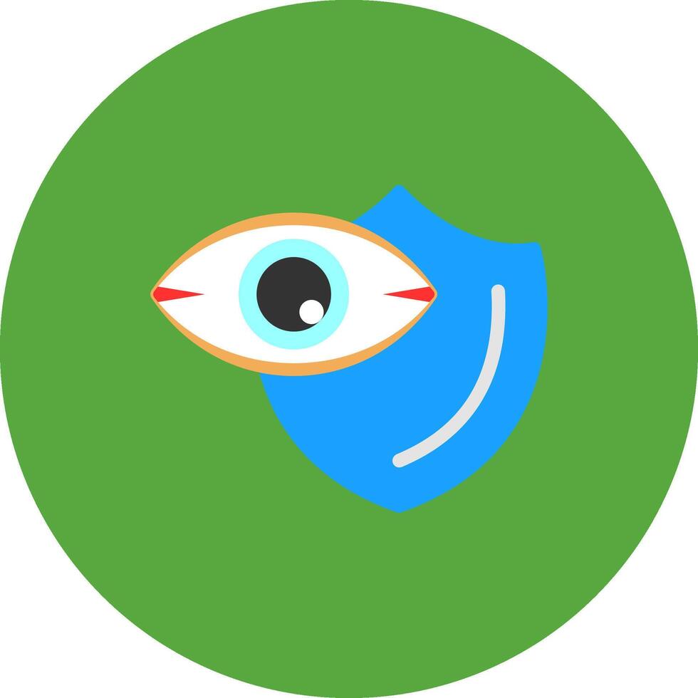 Vision Vanguard Flat Shadow Icon vector