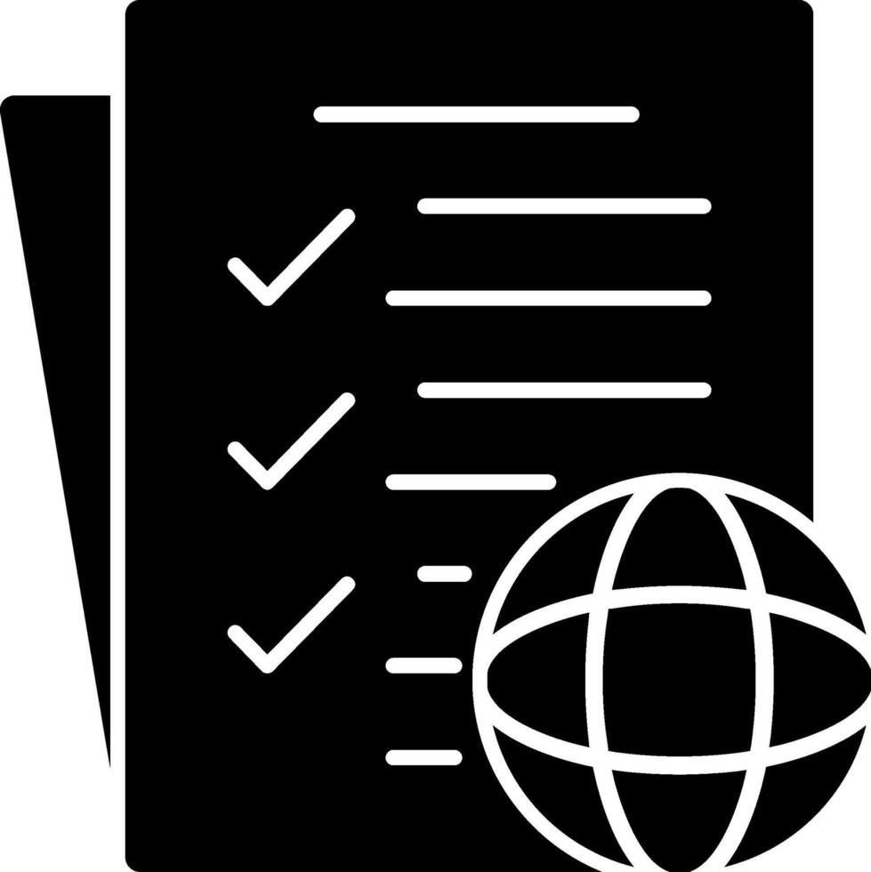 Governance Glyph Icon vector