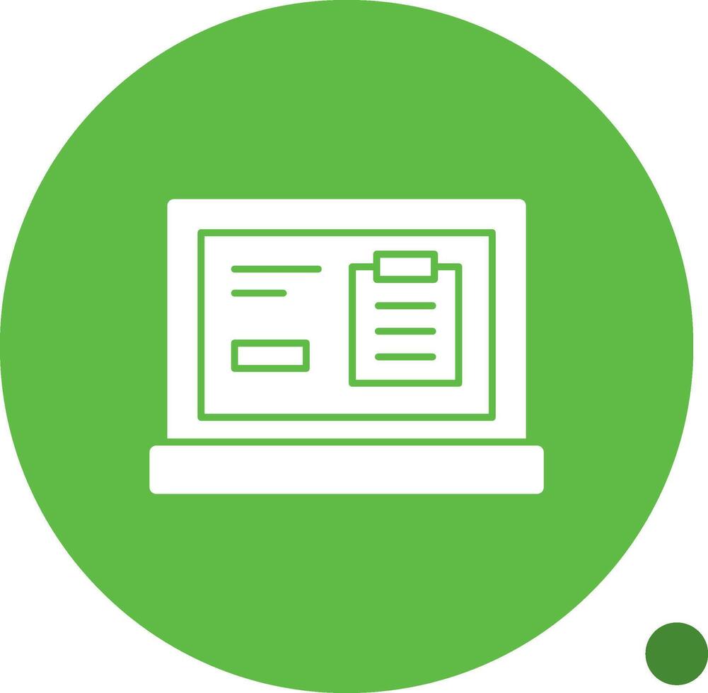 Clipboard Glyph Shadow Icon vector