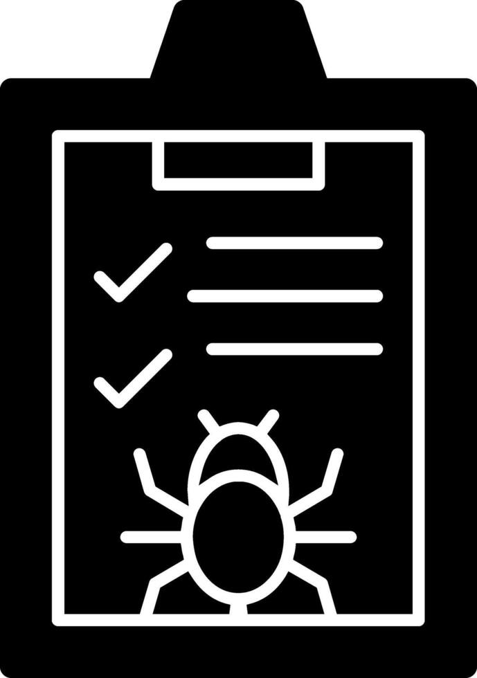 Bug Glyph Icon vector