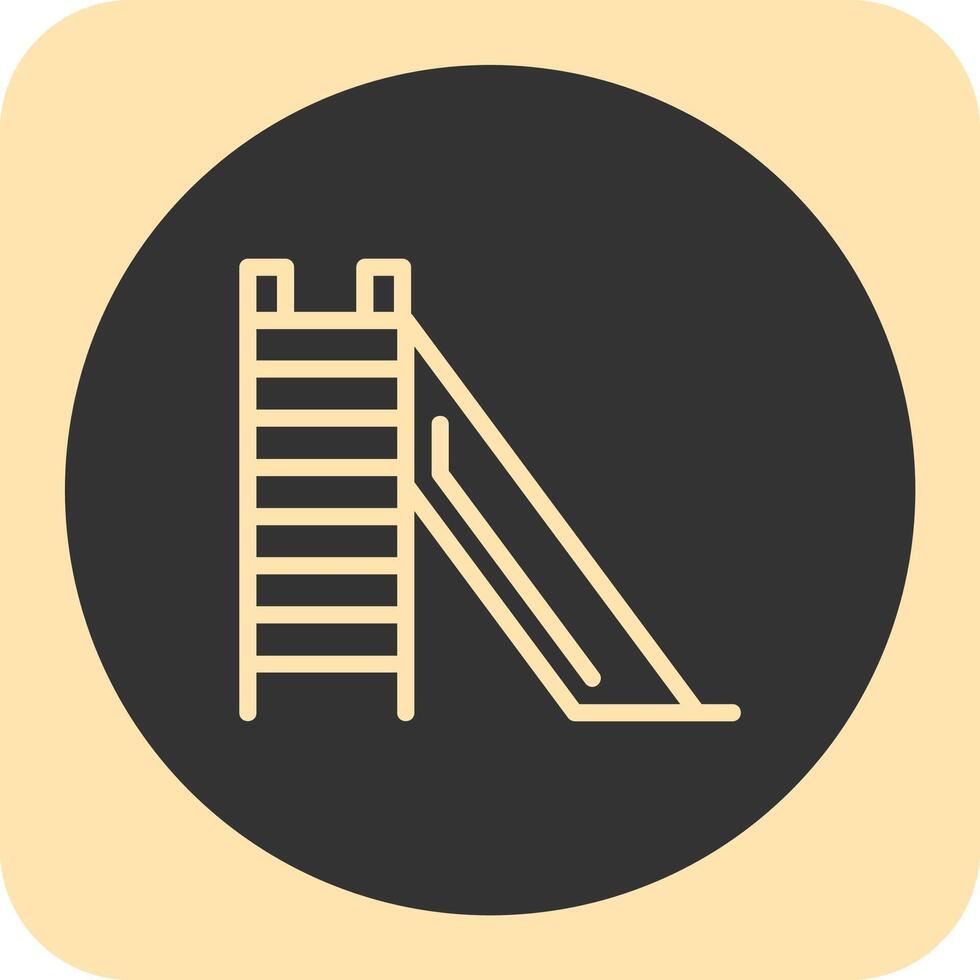 Slide Linear Round Icon vector
