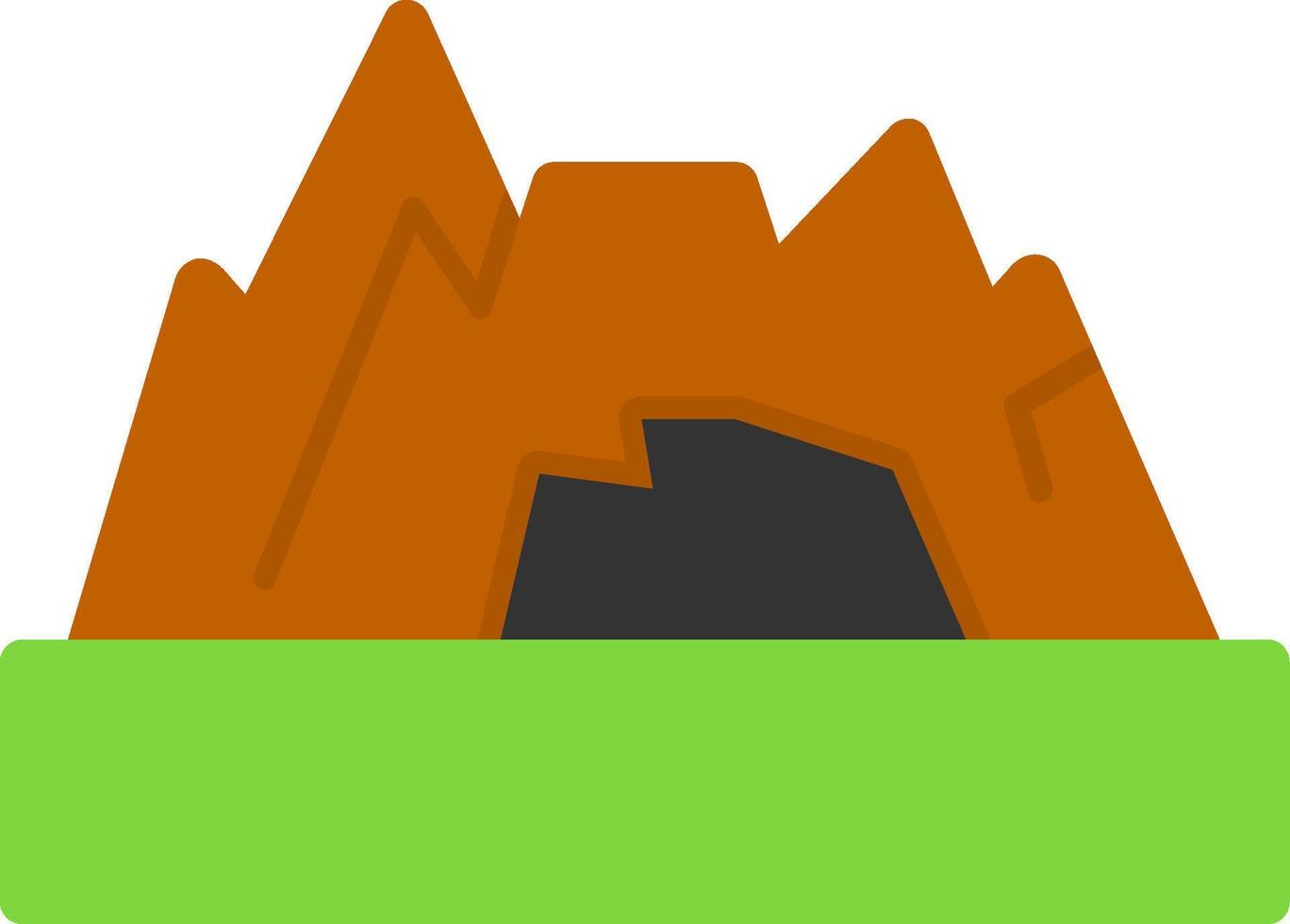 Cave Flat Icon vector