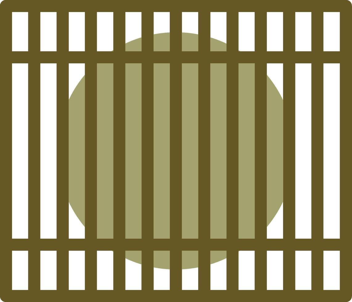 bambú estera lineal circulo icono vector