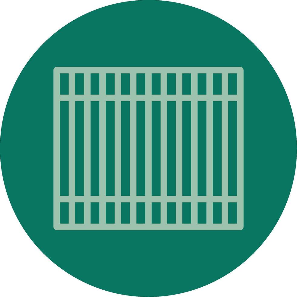 Bamboo Mat Line Multi color Icon vector