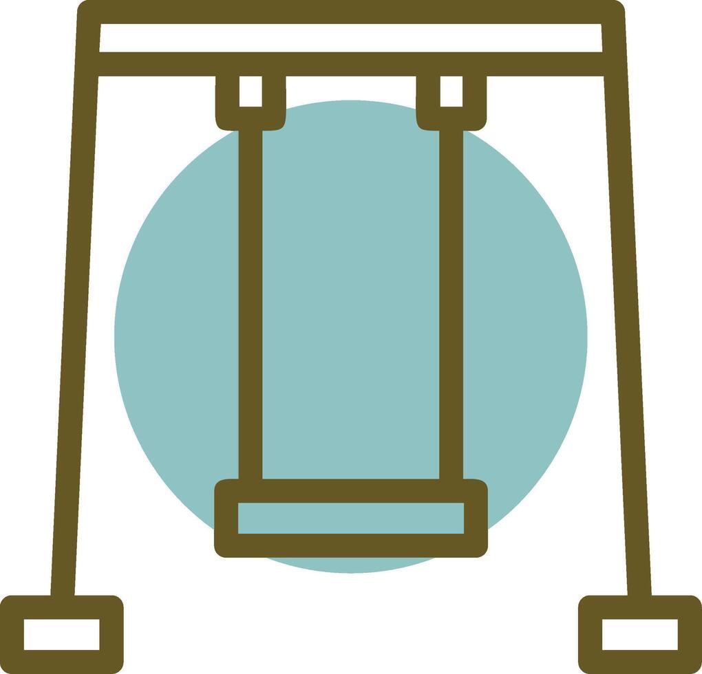 Swing Linear Circle Icon vector