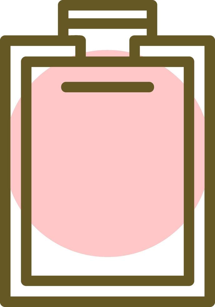 Clipboard Linear Circle Icon vector