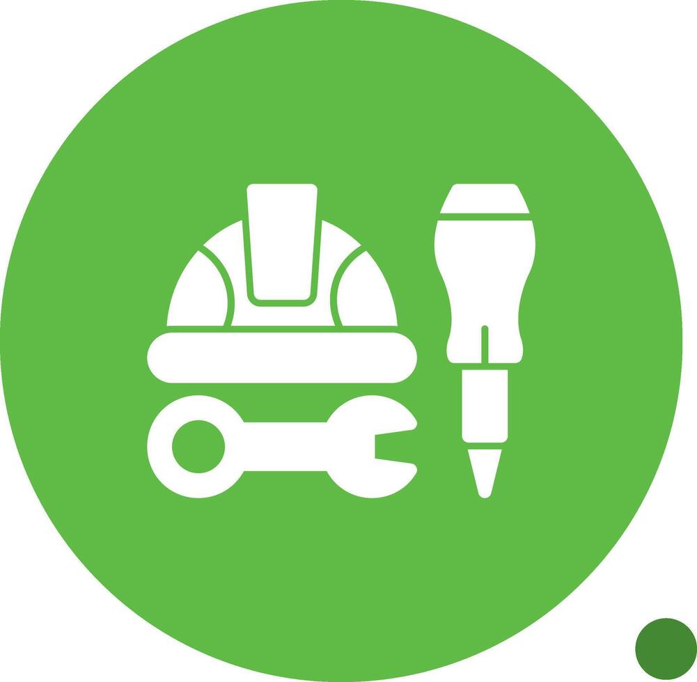 Helmet Working Icon vector