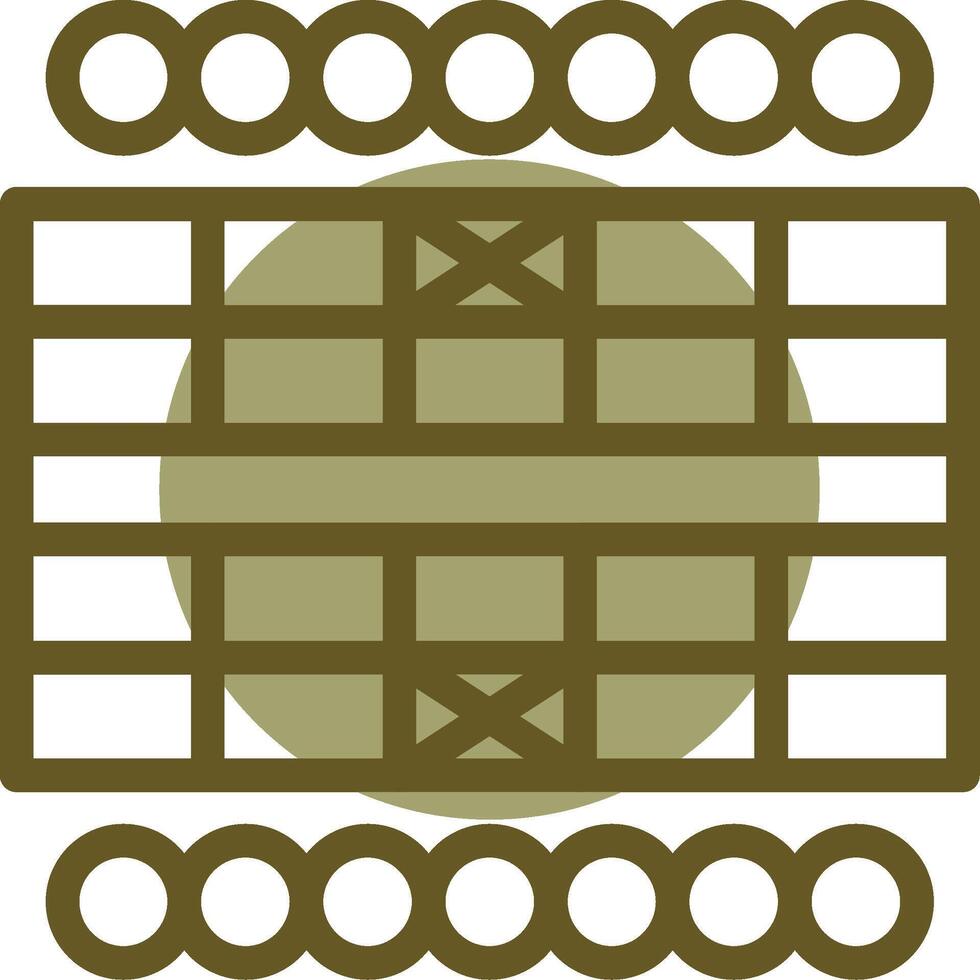 Chinese Chess Linear Circle Icon vector