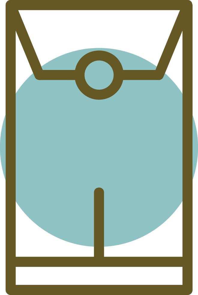 Red Envelope Linear Circle Icon vector