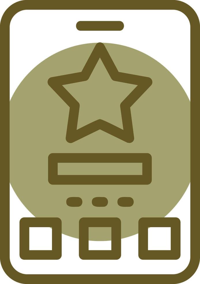 Star Linear Circle Icon vector