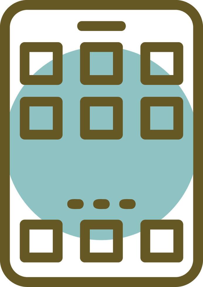 Home Linear Circle Icon vector