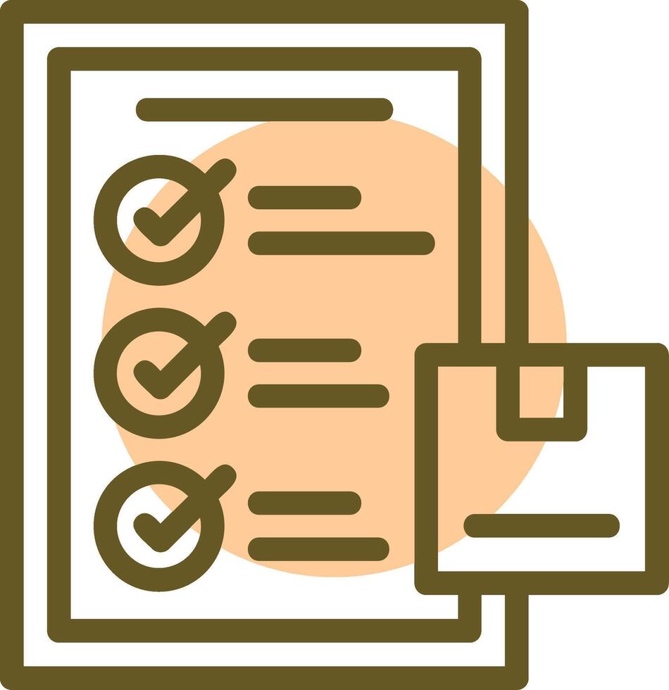Inspection Linear Circle Icon vector
