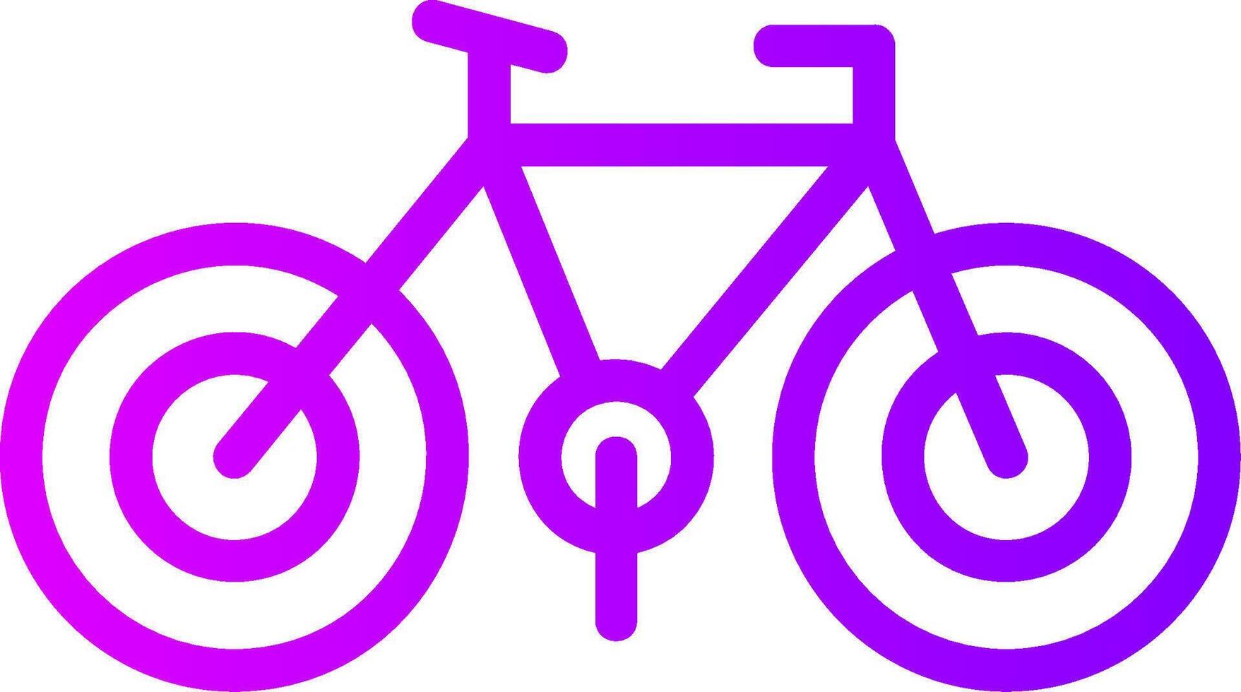 Bicycle Linear Gradient Icon vector