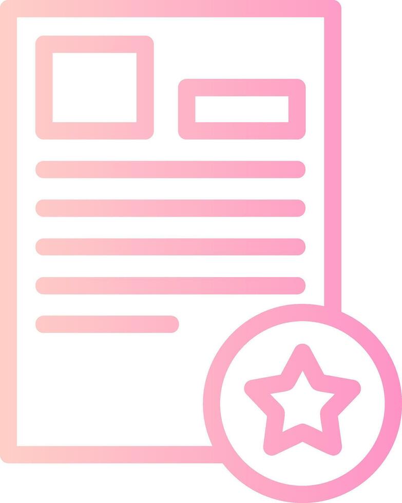 Feedback Linear Gradient Icon vector