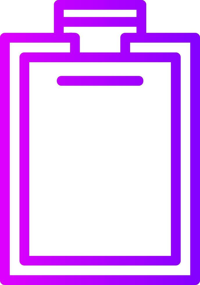Clipboard Linear Gradient Icon vector
