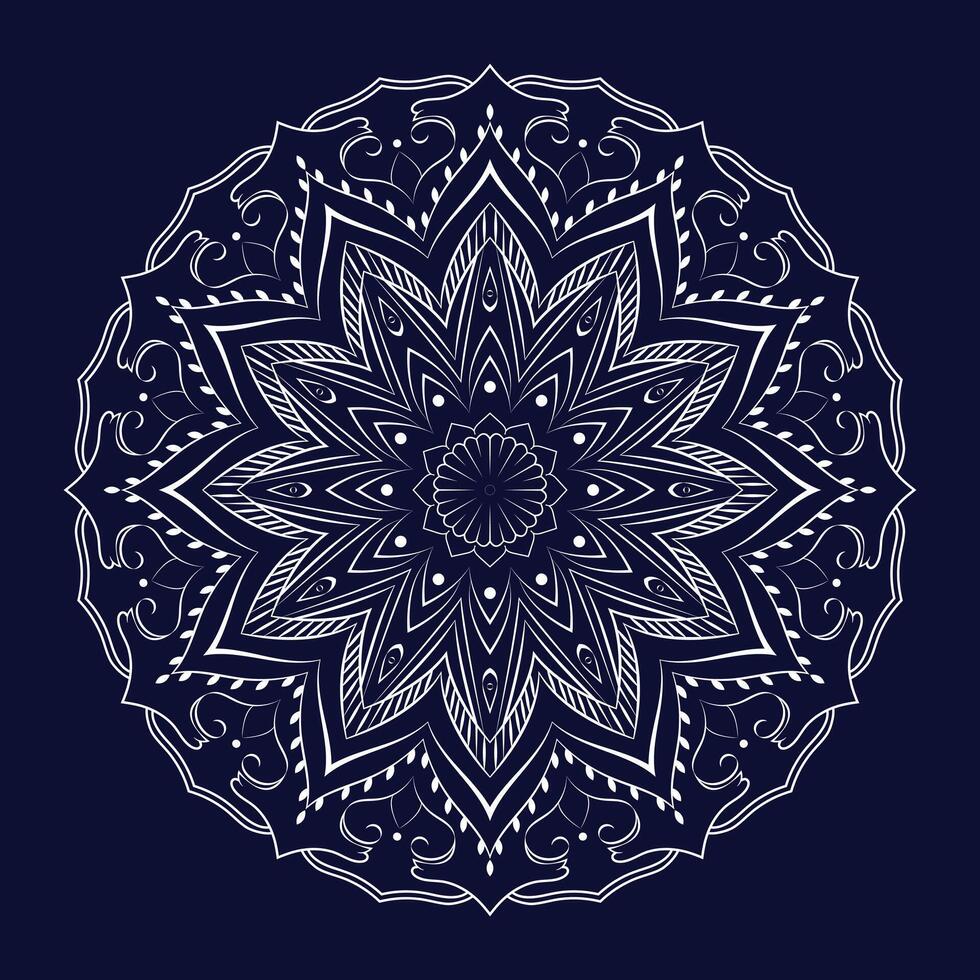 gratis vector lujo floral indio mandala diseño