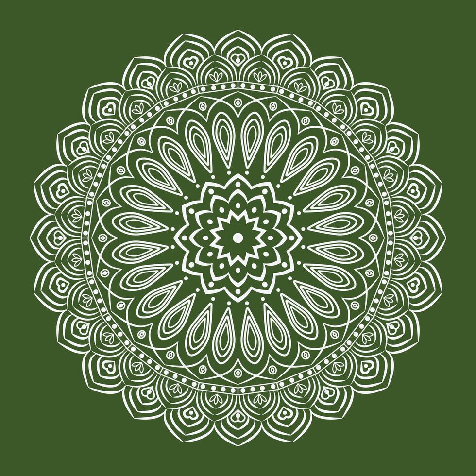 gratis vector gráfico Arte Arábica floral mandala diseño