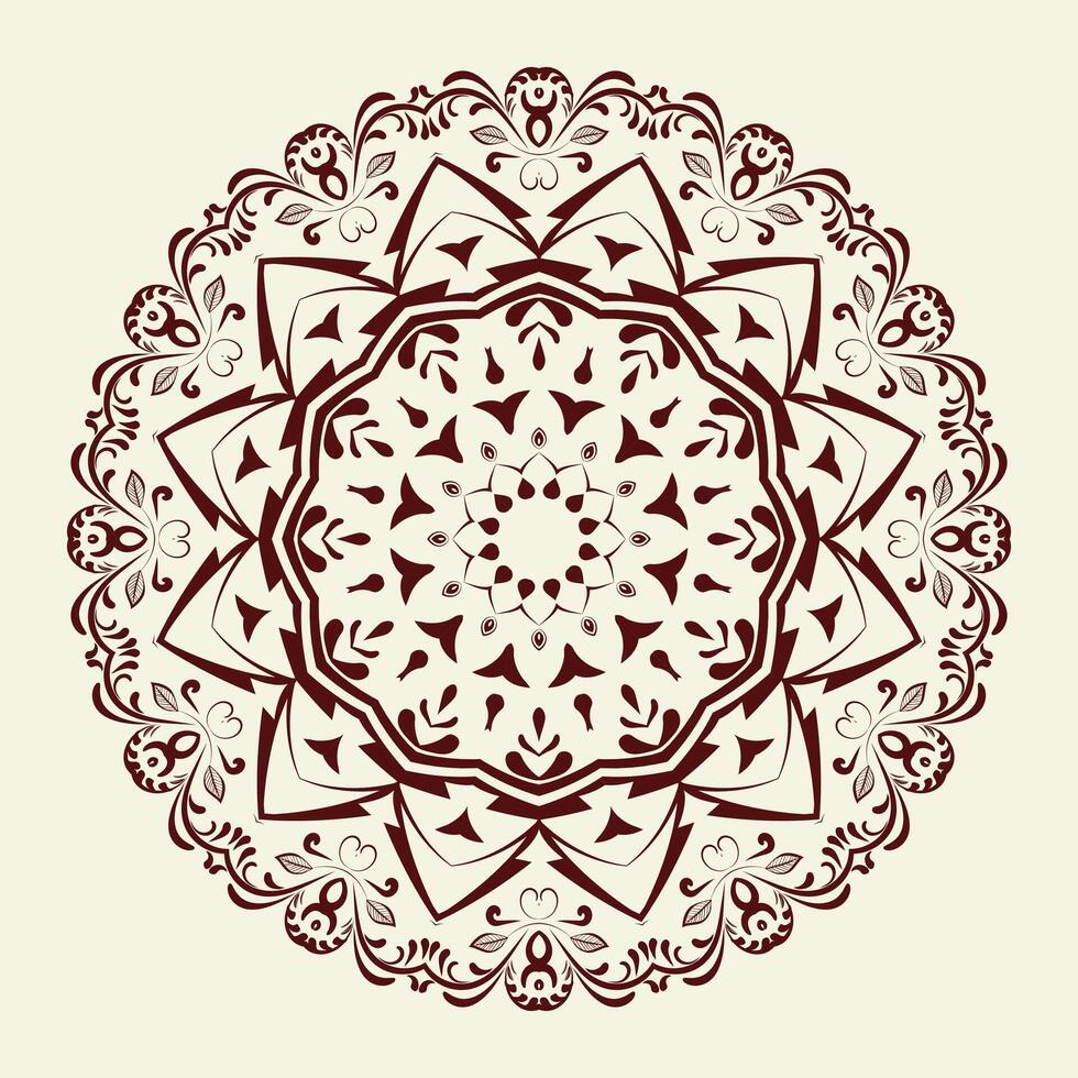 lujo floral indio Arábica mandala diseño prima vector