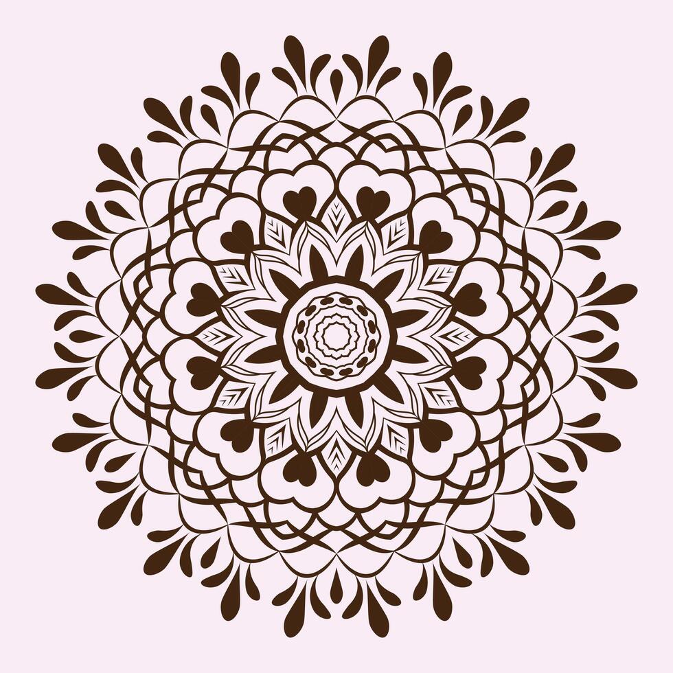 gratis vector gráfico Arte floral mandala diseño