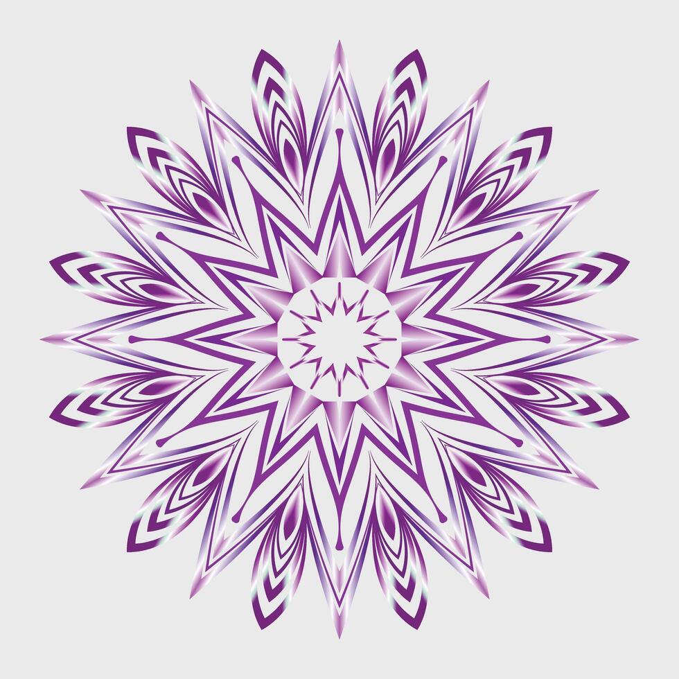 gratis vector lujo floral mandala diseño