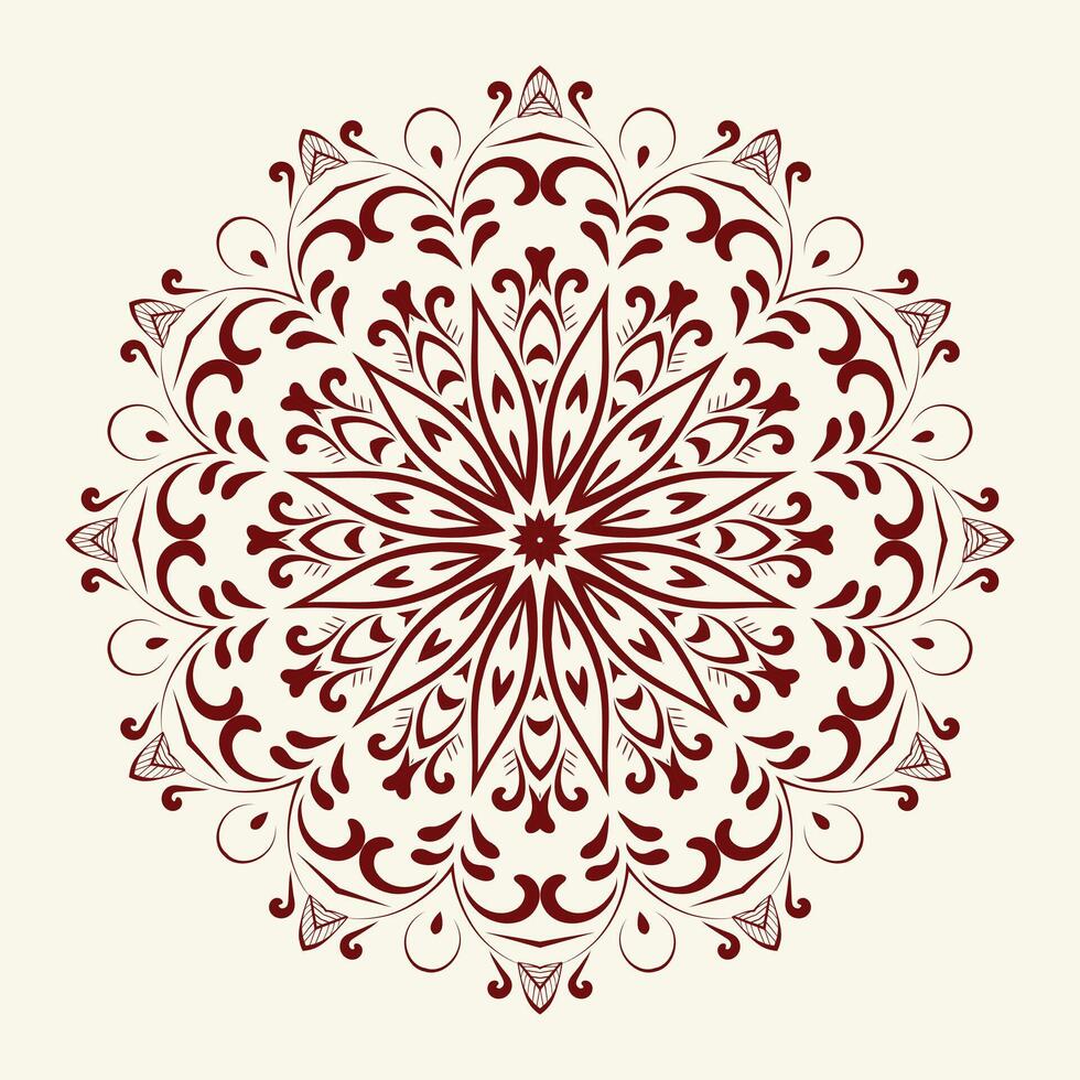 luxury floral indian Arabic mandala design premium vector