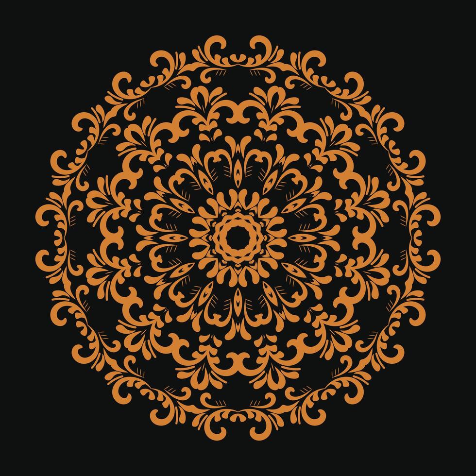 lujo floral indio Arábica mandala diseño prima vector