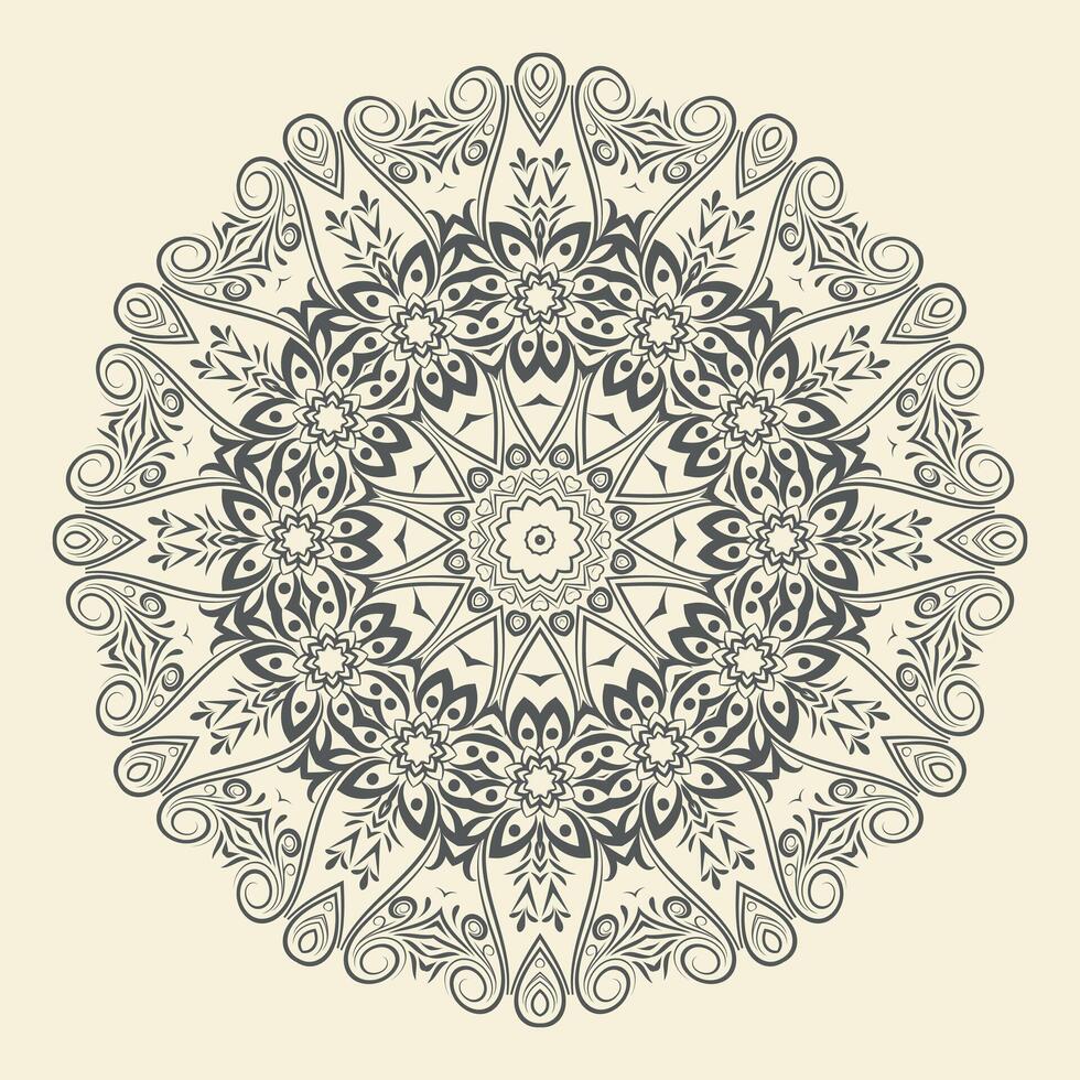 free vector luxury Graphic Art arabic floral mandala design