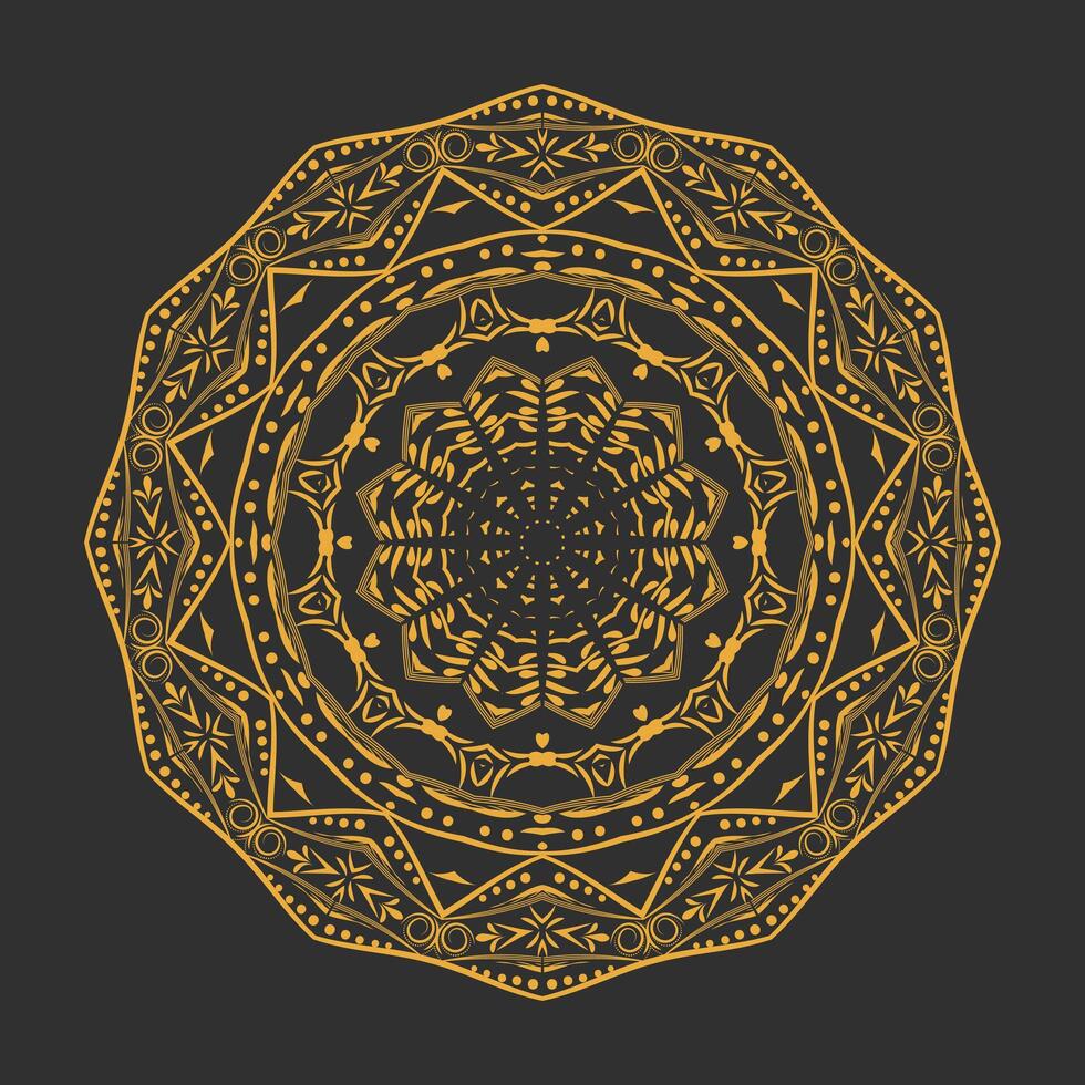 lujo floral indio Arábica mandala diseño prima vector