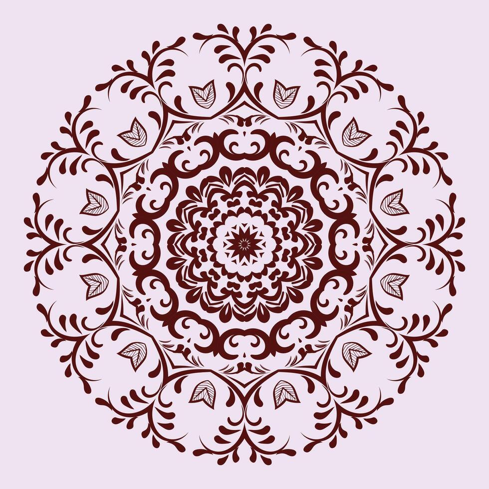 gratis vector floral gráfico Arte Arábica mandala diseño