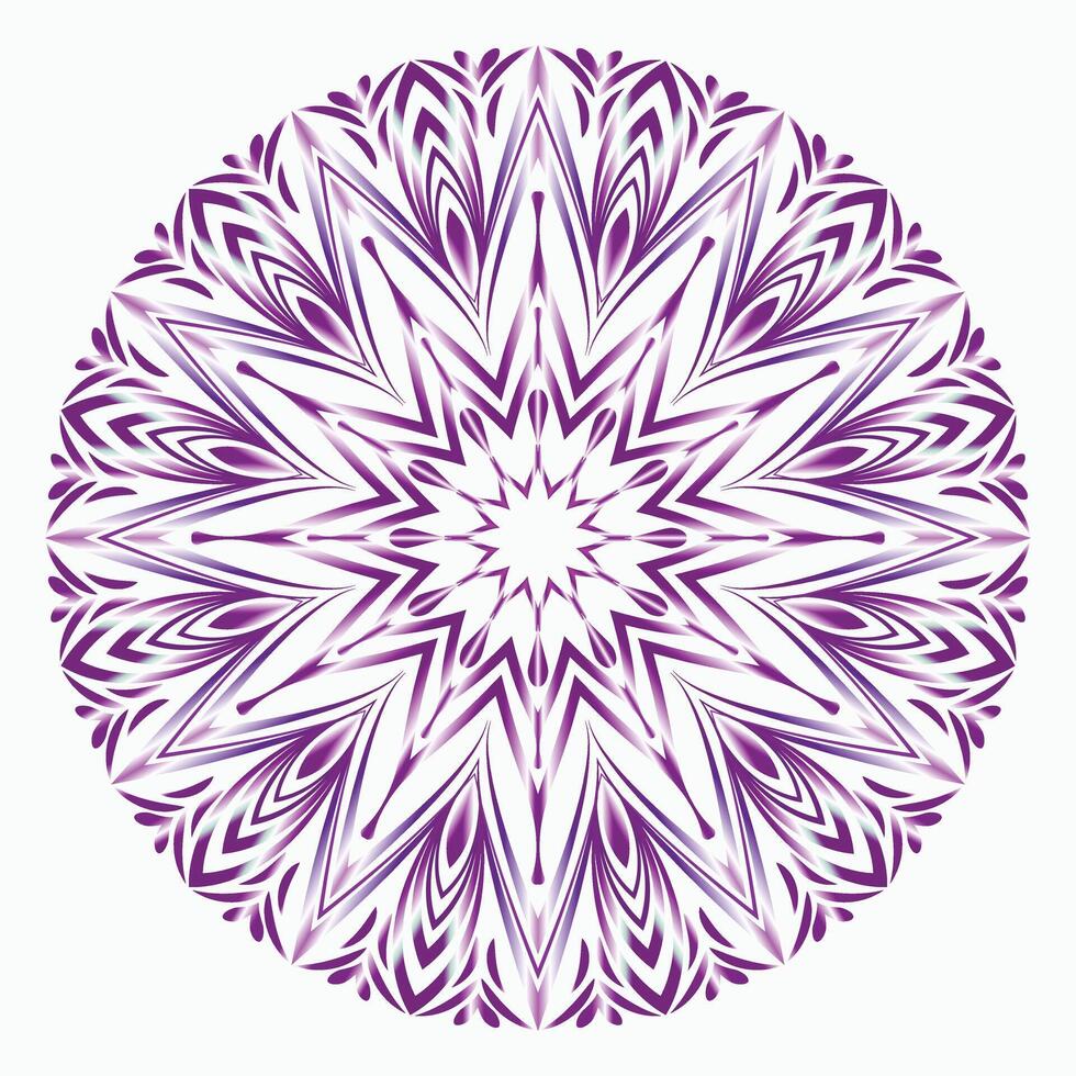 free vector luxury colored floral mandala design