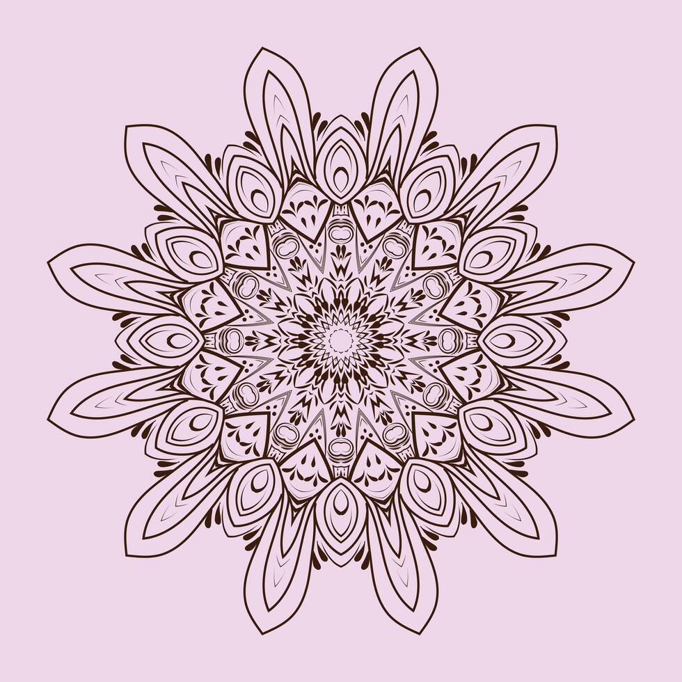 free vector luxury floral indian colored mandala design