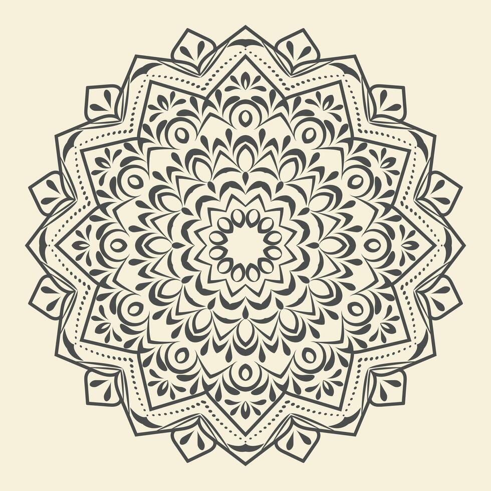 gratis vector lujo gráfico Arte Arábica floral mandala diseño