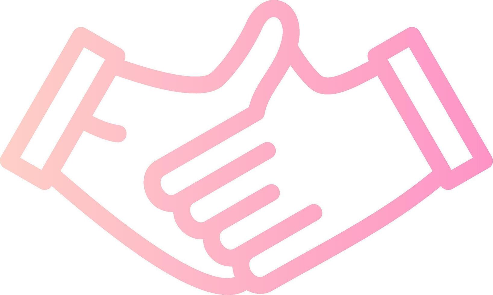 Handshake Linear Gradient Icon vector