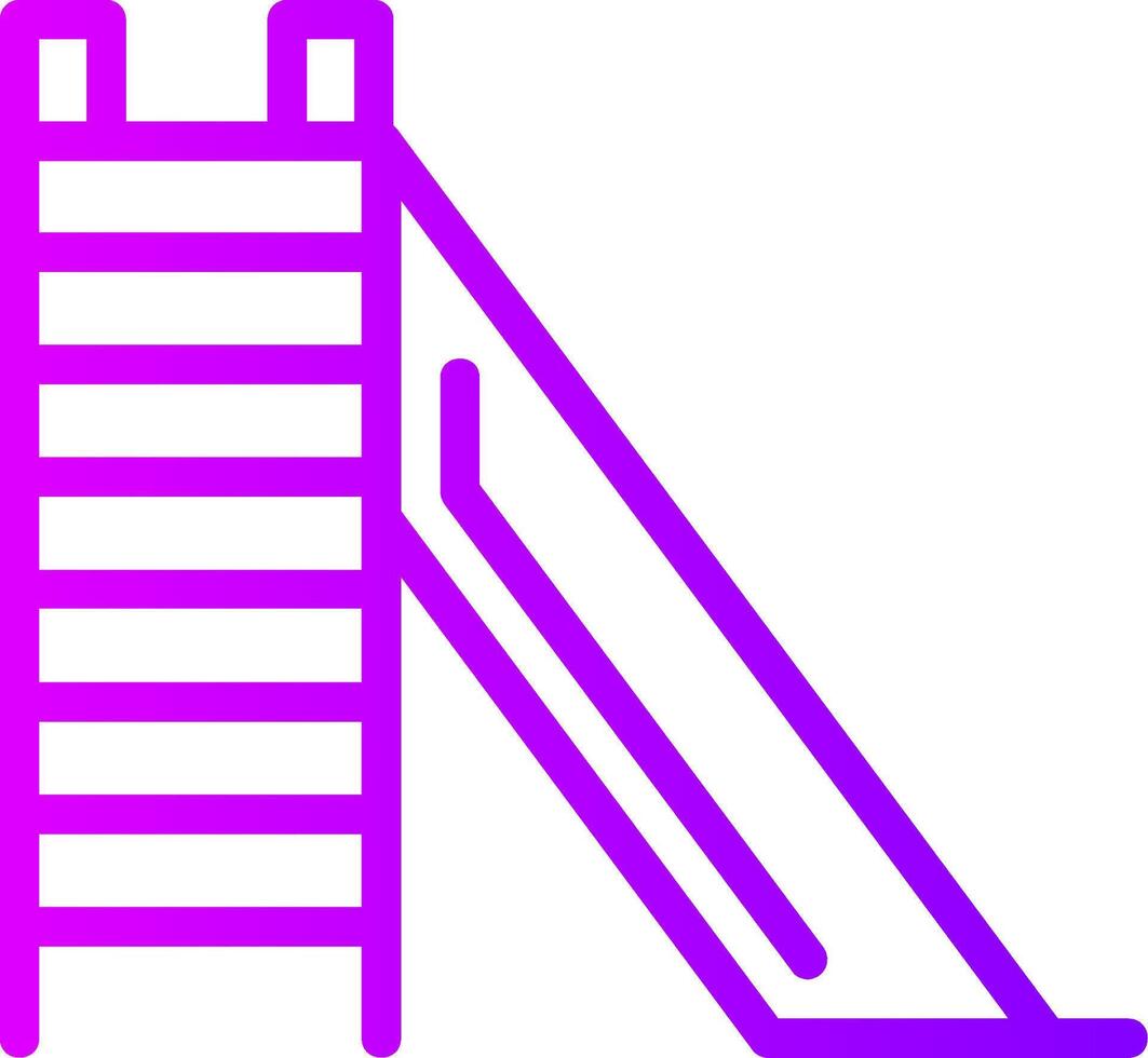 Slide Linear Gradient Icon vector