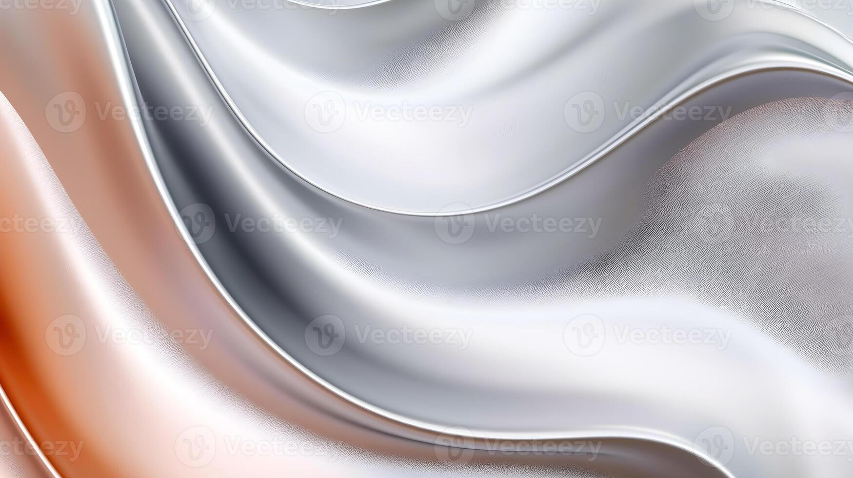 AI generated silver, abstract background photo