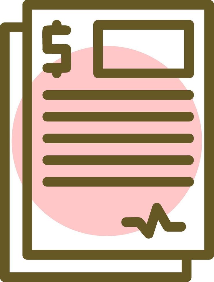 Contract Linear Circle Icon vector