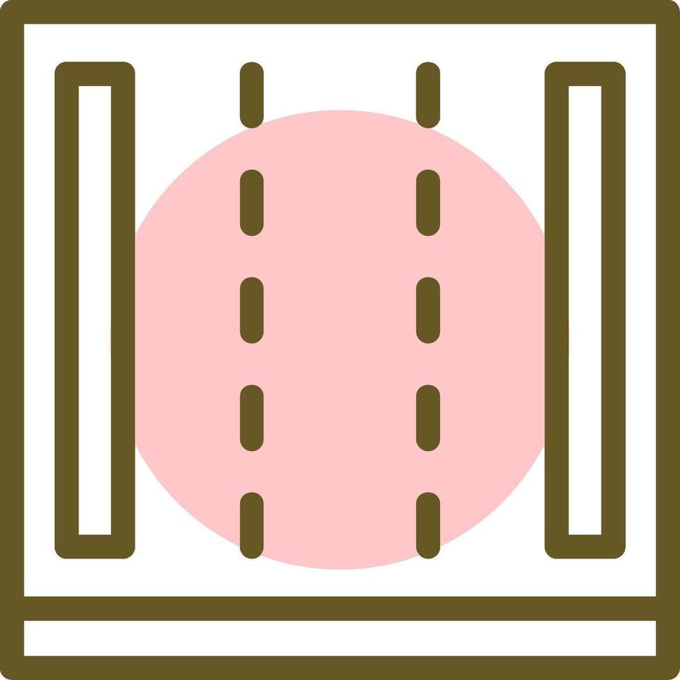 Highway Linear Circle icon vector
