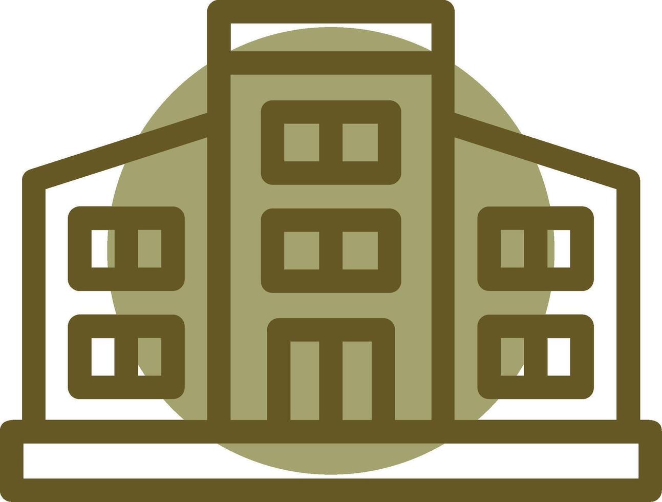 Library Linear Circle icon vector
