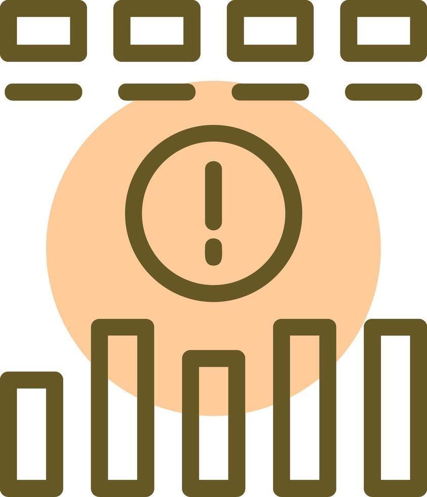 Risk Linear Circle Icon vector