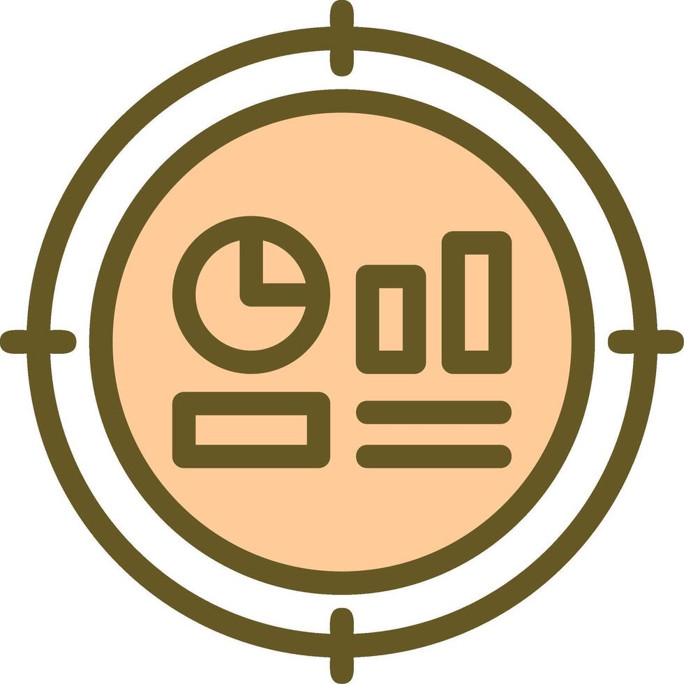 Target Linear Circle Icon vector